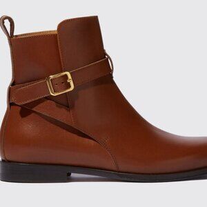 SCAROSSO Made In Italy Lara Cognac Jodhpur Boots Booties~Size 37